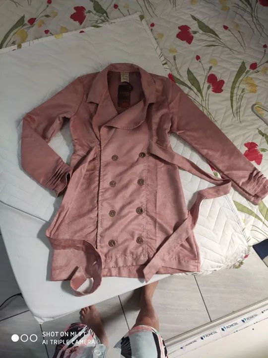 Blazer Rosê Suede  - Foto 2