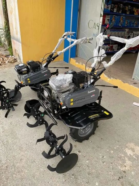 Motocultivadores a gasolina 7hp Toyama C/ Pneus e Enxadas Rotativas (Novo/loja) - Foto 6