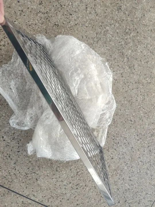 Meia grelha para Churrasco Aço Inox - Foto 2
