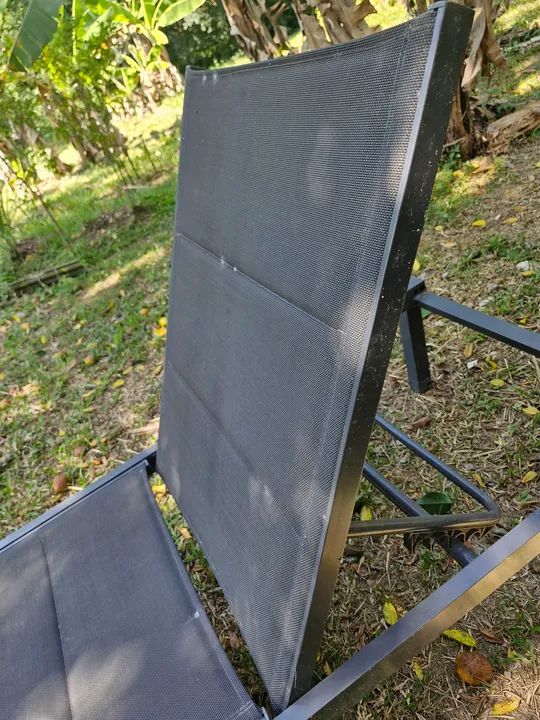 Espreguiçadeira de alumínio da Leroy Merlin  - Foto 3