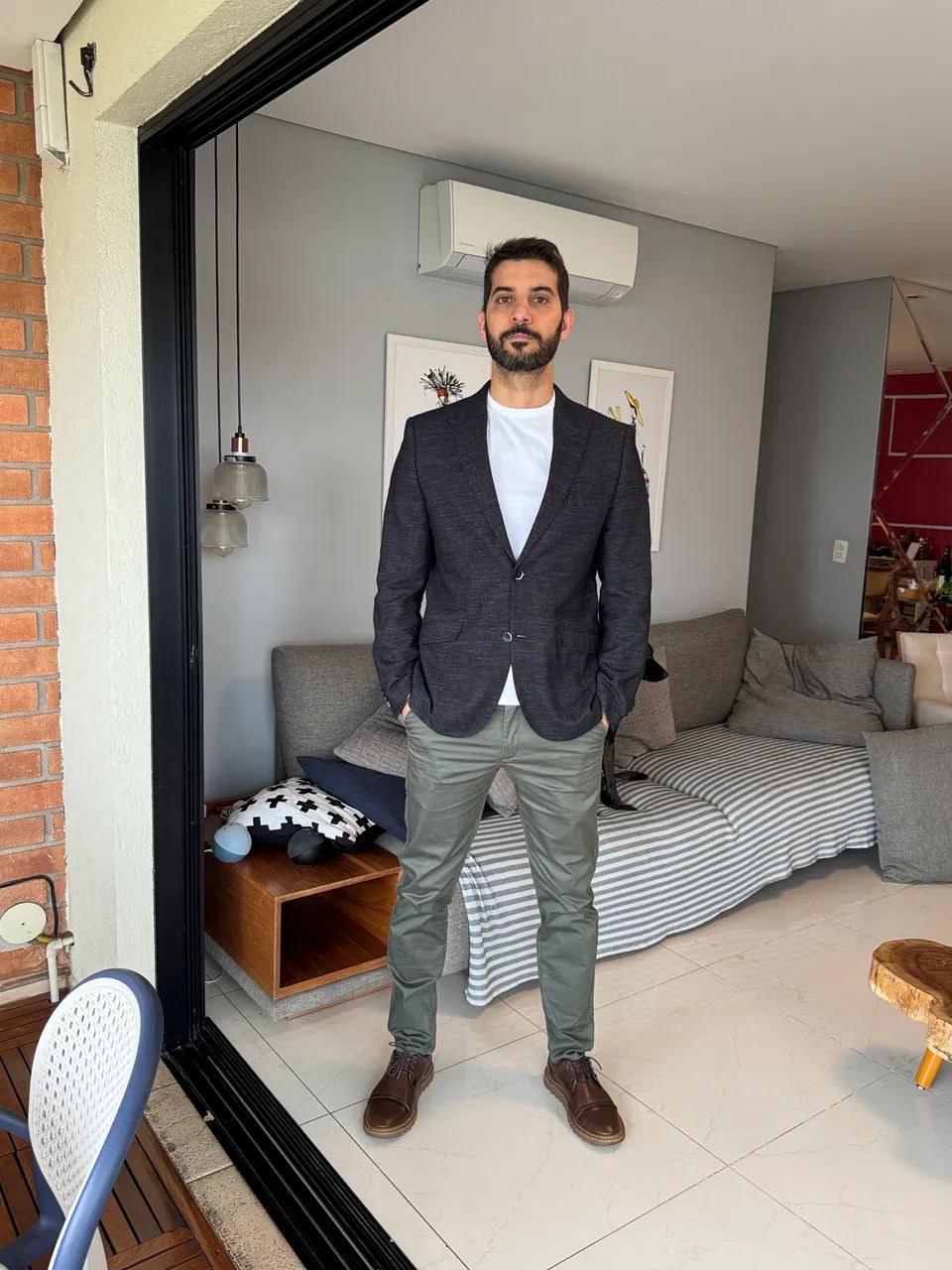 Blazer preto Slim H&M  - Foto 2