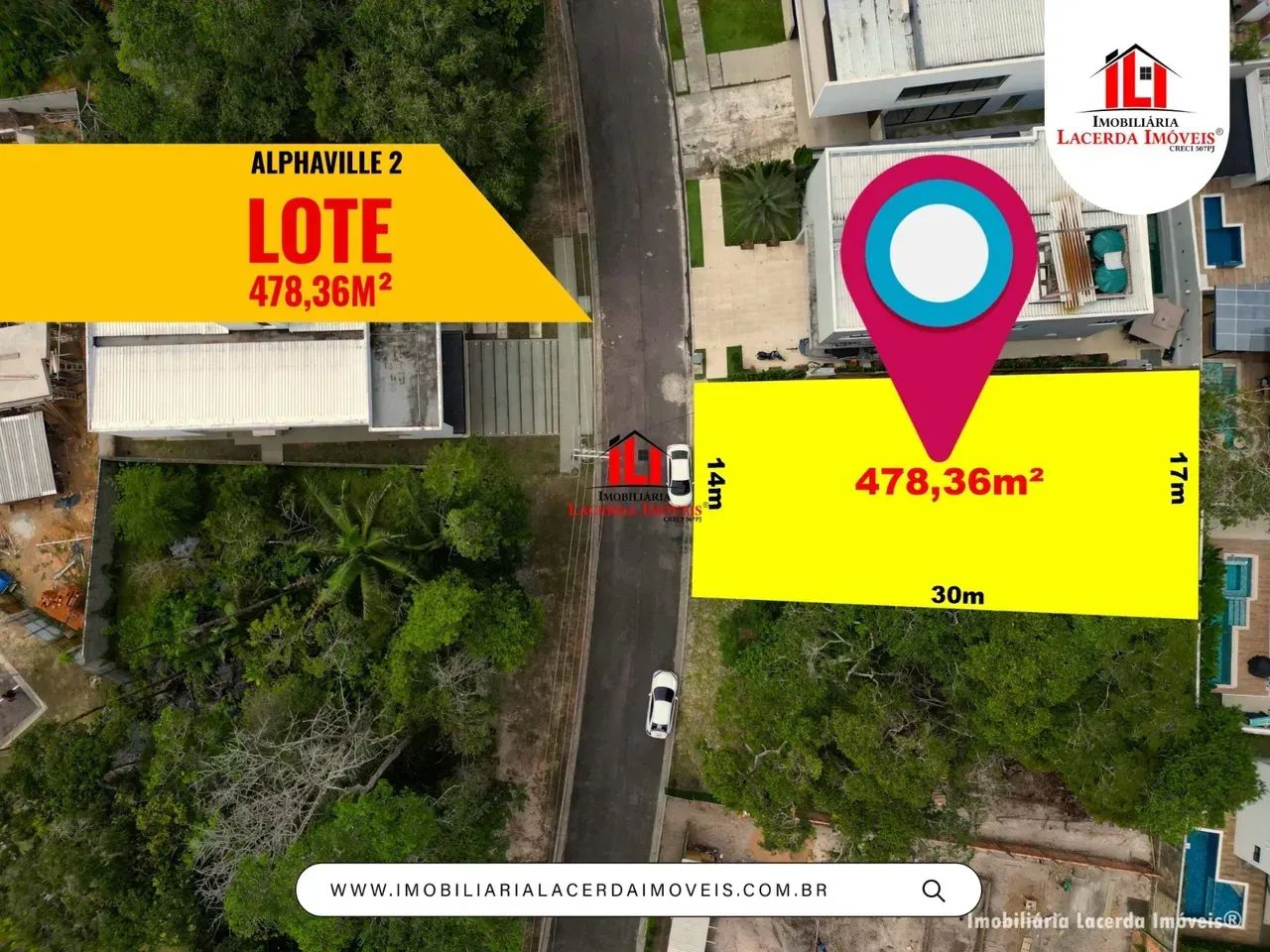 Lote Residencial no Alphaville II com 478,36m²