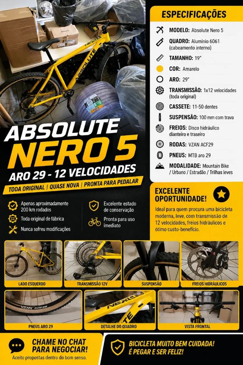 Vendo - Absolut nero zero 5 12 v - 180 km rodados - Versão 2026
