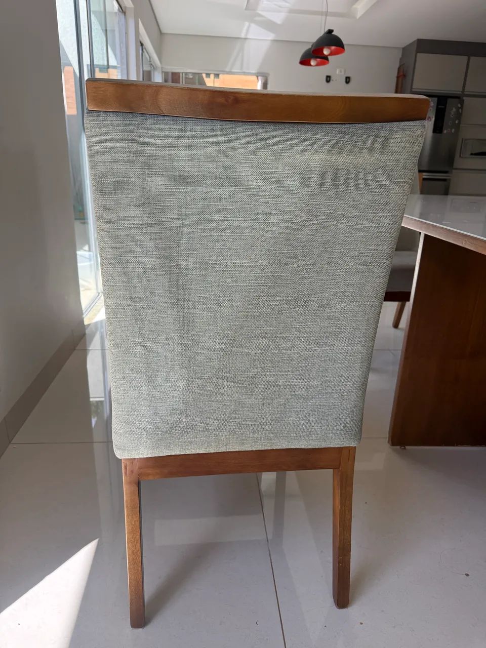 Mesa de Jantar 1,80 x 0,90m com 6 cadeiras com assento 50 cm - Foto 4