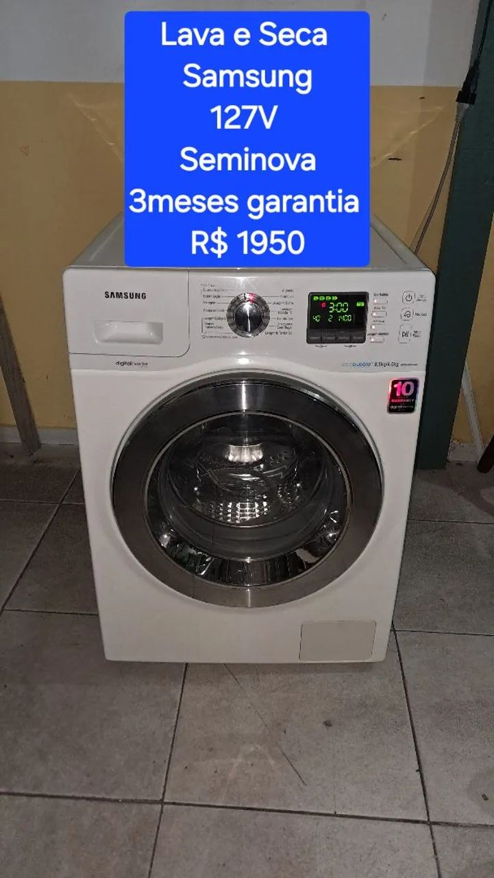 Lava e Seca SAMSUNG, 127V Seminova. - Foto 2