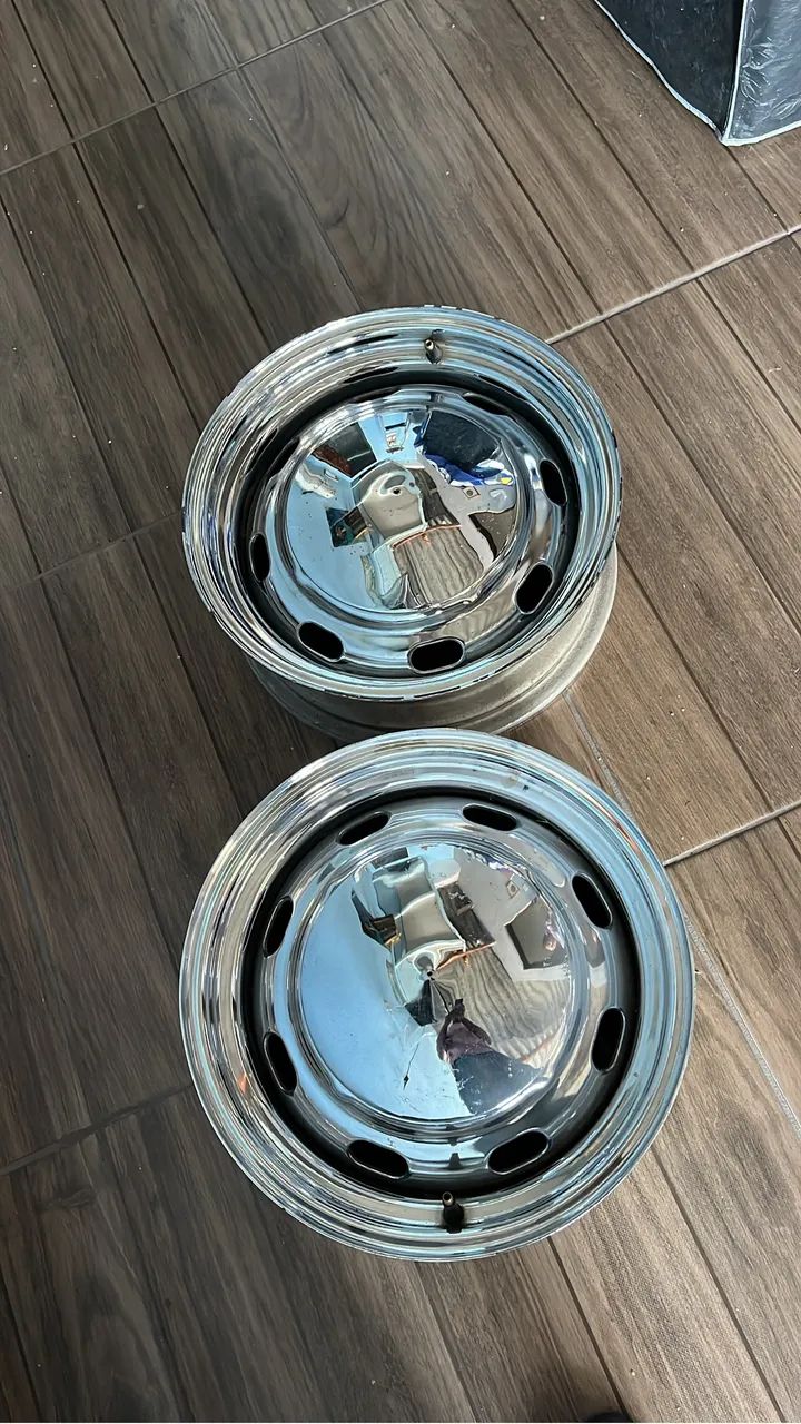 Roda fusca cromada mexicano tala 6  - Foto 2
