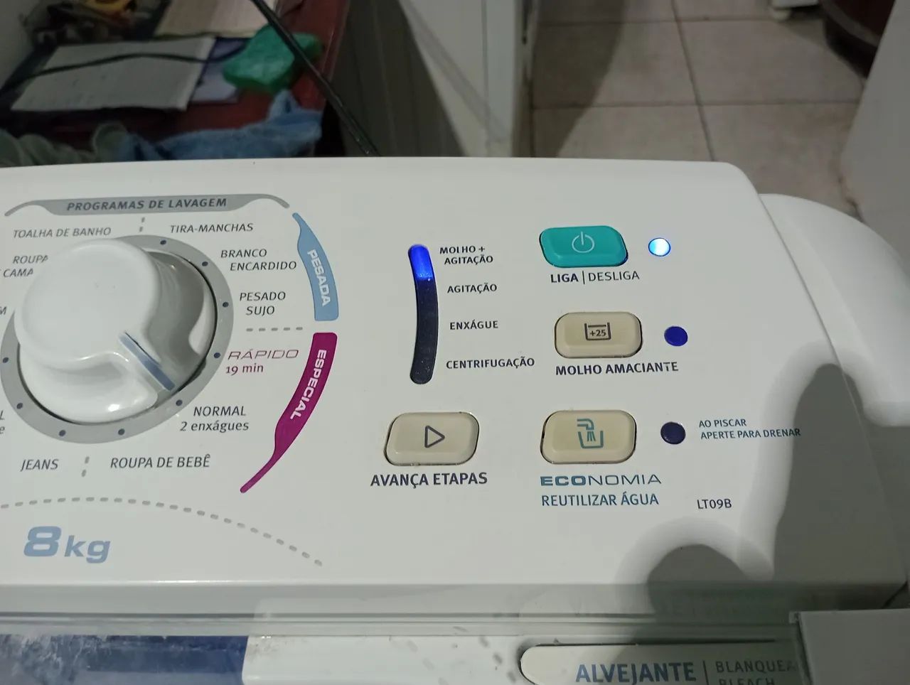 Maun de lavar roupas Eletrolux 8 kg - Foto 2