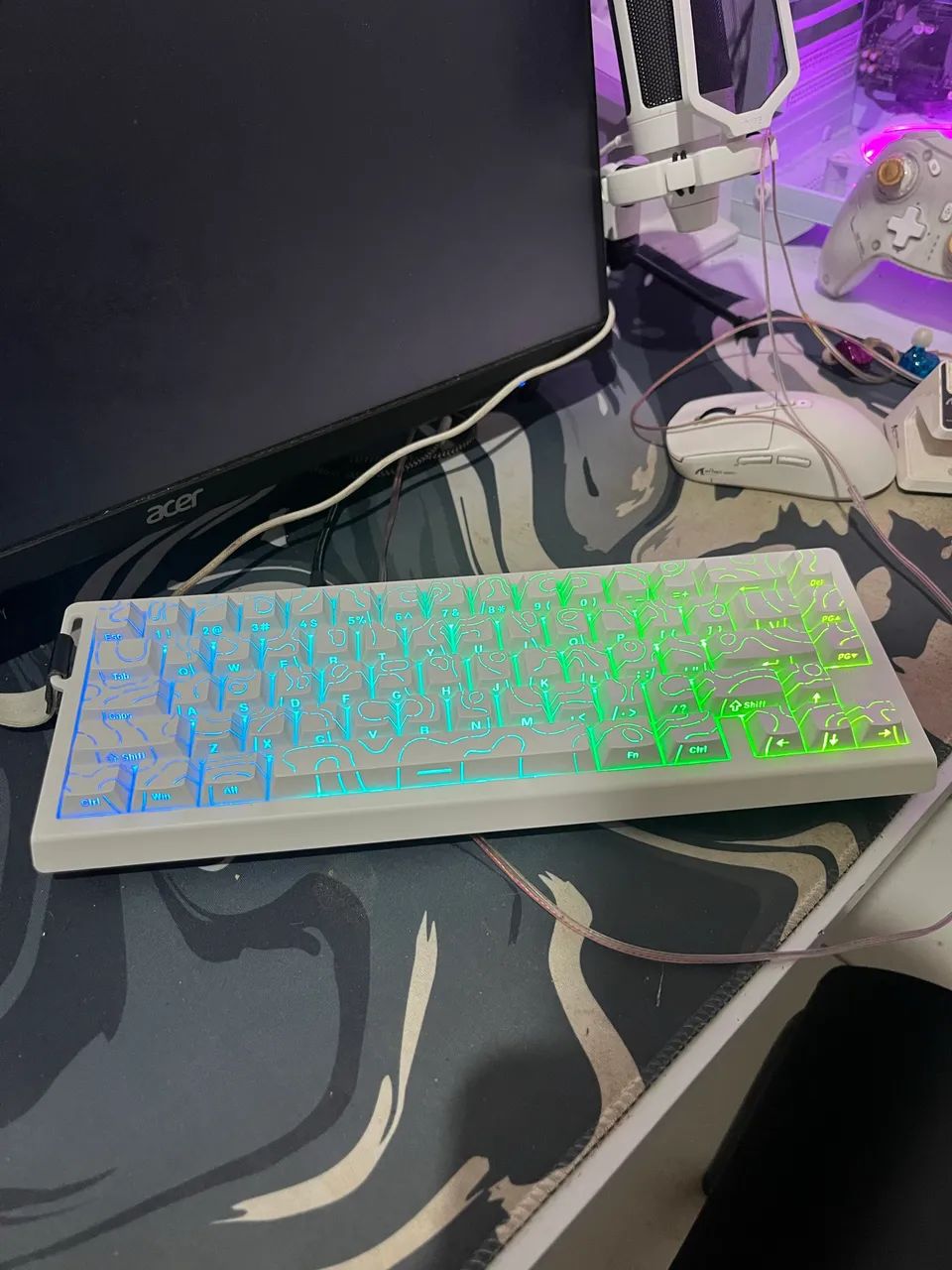 Teclado Magnético Attack Shark X68HE - Foto 5