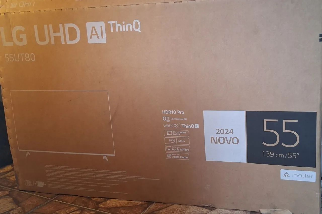 Tv LG 55 UHD 4K .TELA COM DEFEITO( *)