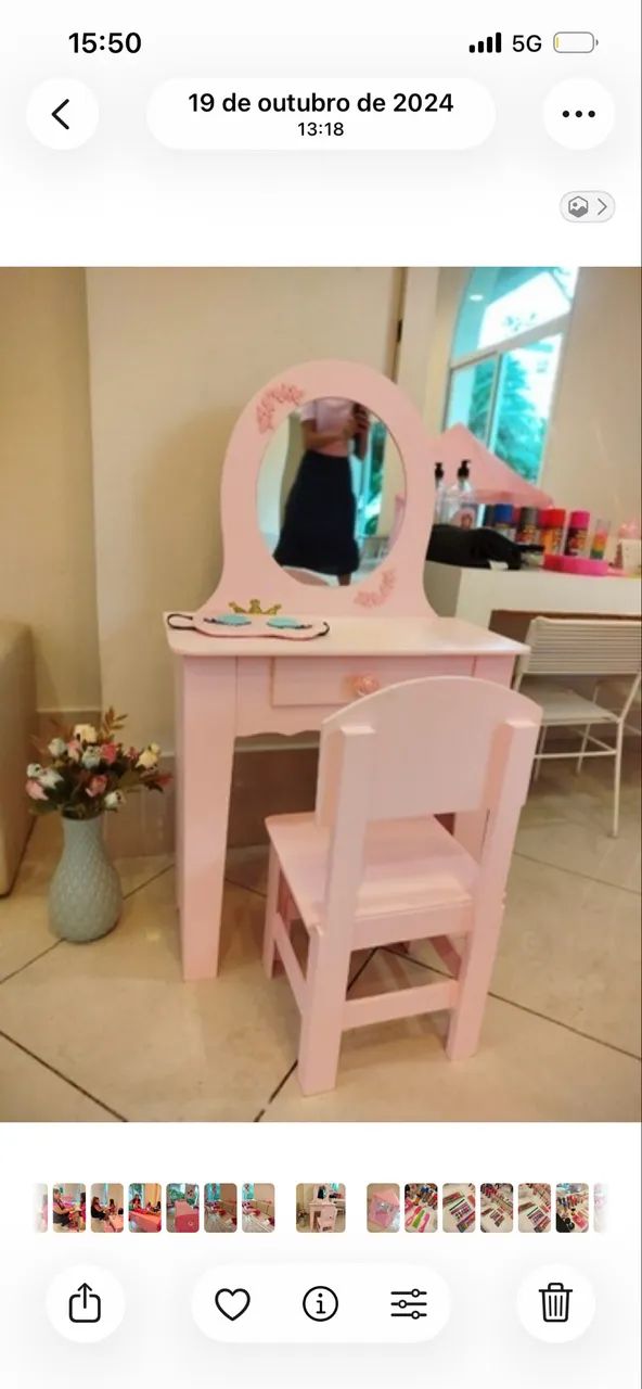 Penteadeira infantil 