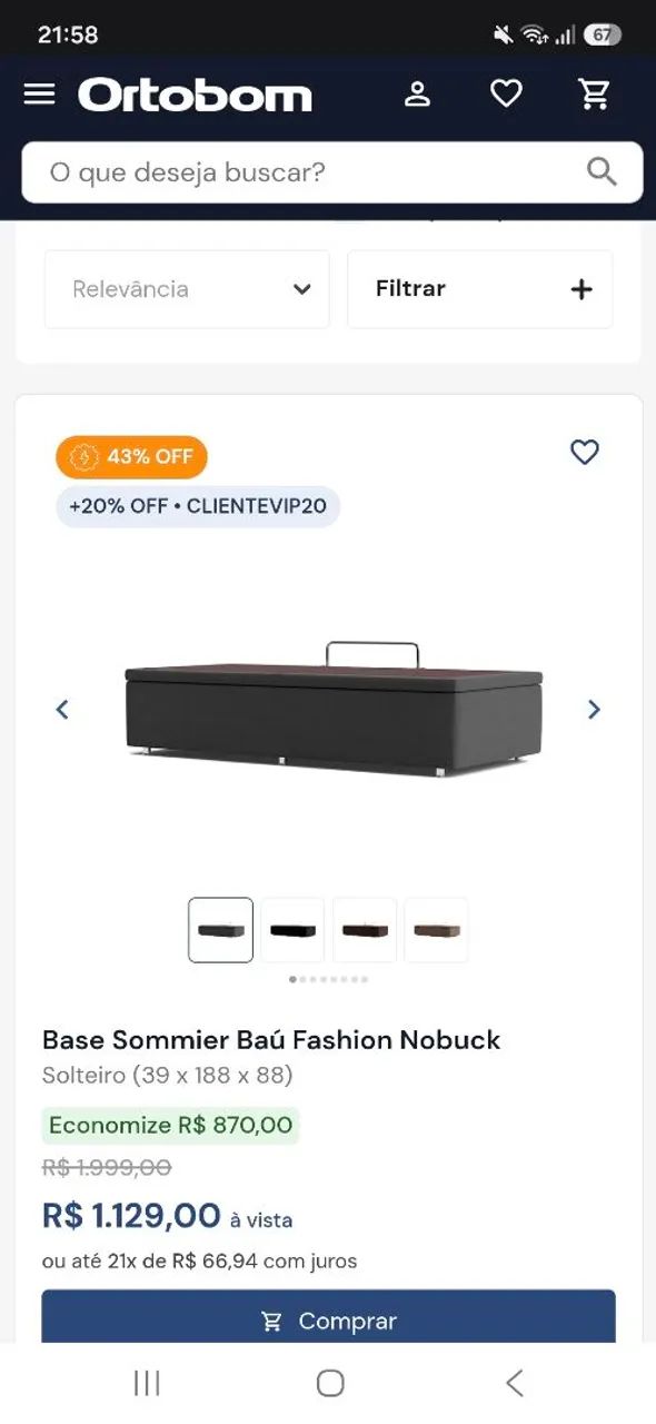 Bau ortobom preto novíssimo - Foto 2