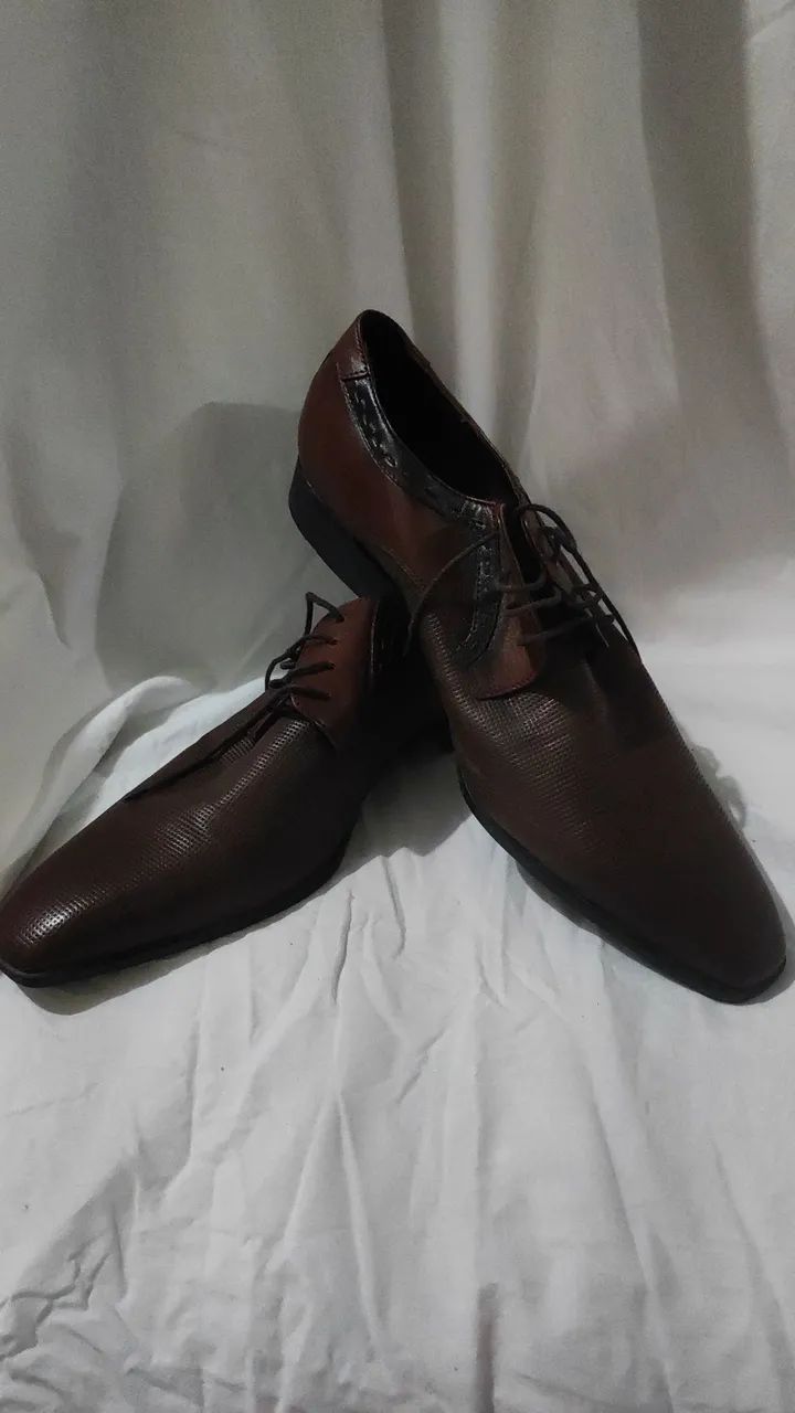 Sapato Social Derby Klus Original Marrom 43