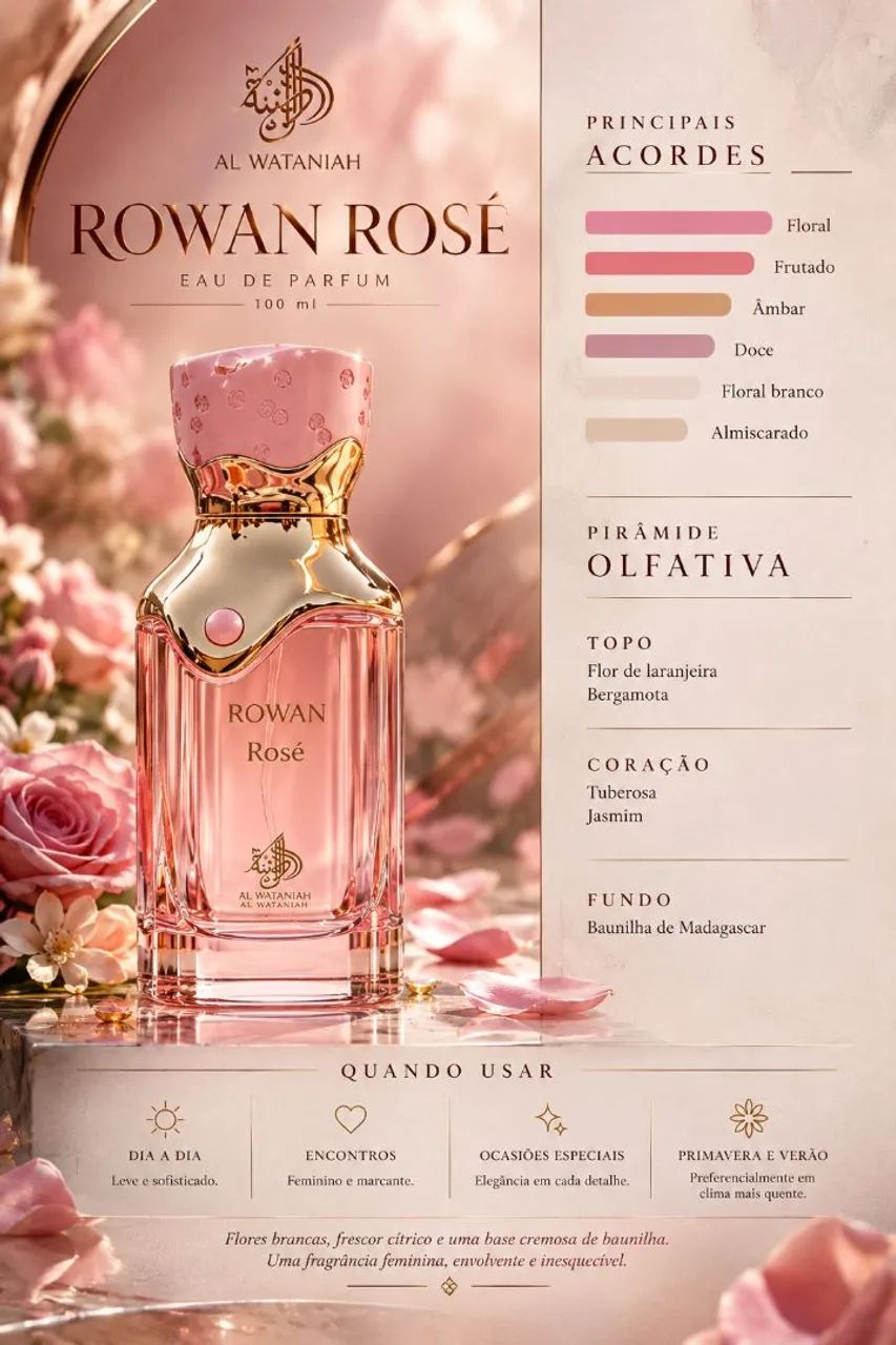 ROWAN ROSÉ EDP - AL WATANIAH 100ml - Foto 2