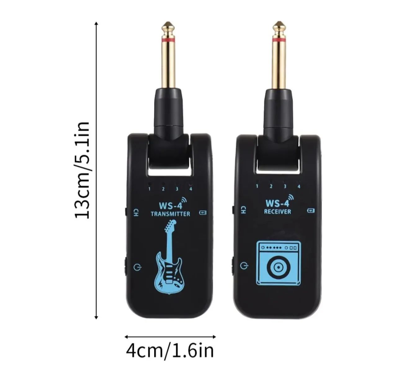 Receptor e transmissor sem fio P10 2.4G  - Foto 2