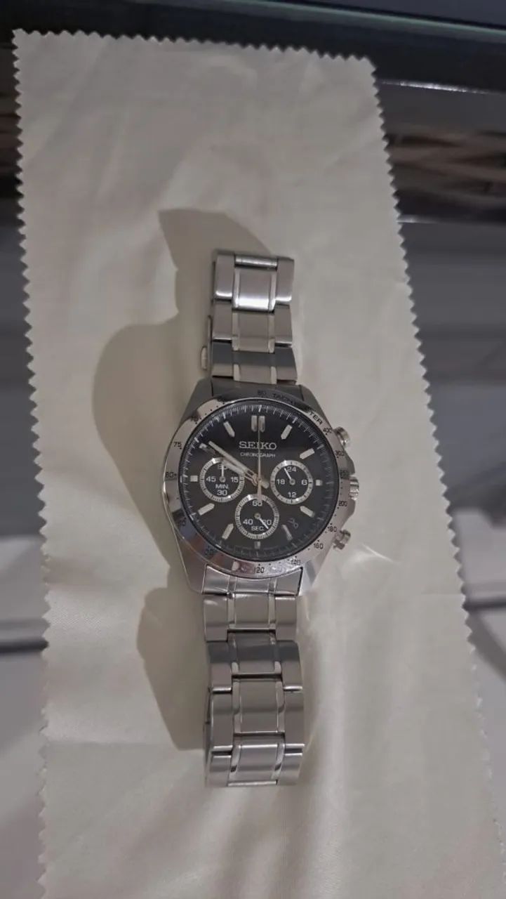 Relógio Seiko cronógrafo linha Spirit 