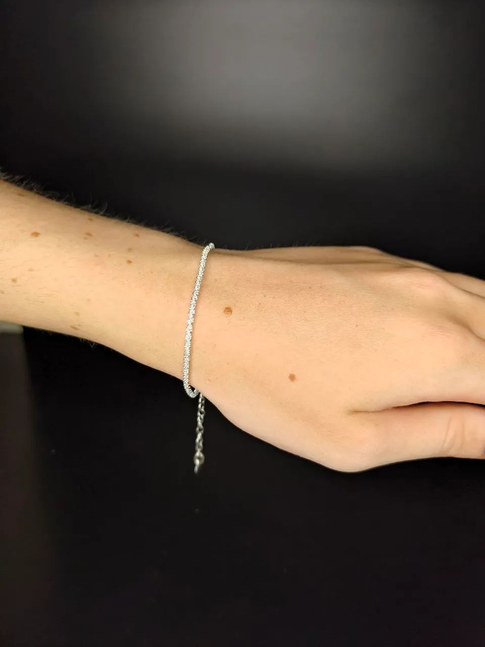 Pulseira Fina e Delicada Prata 925 - Foto 4
