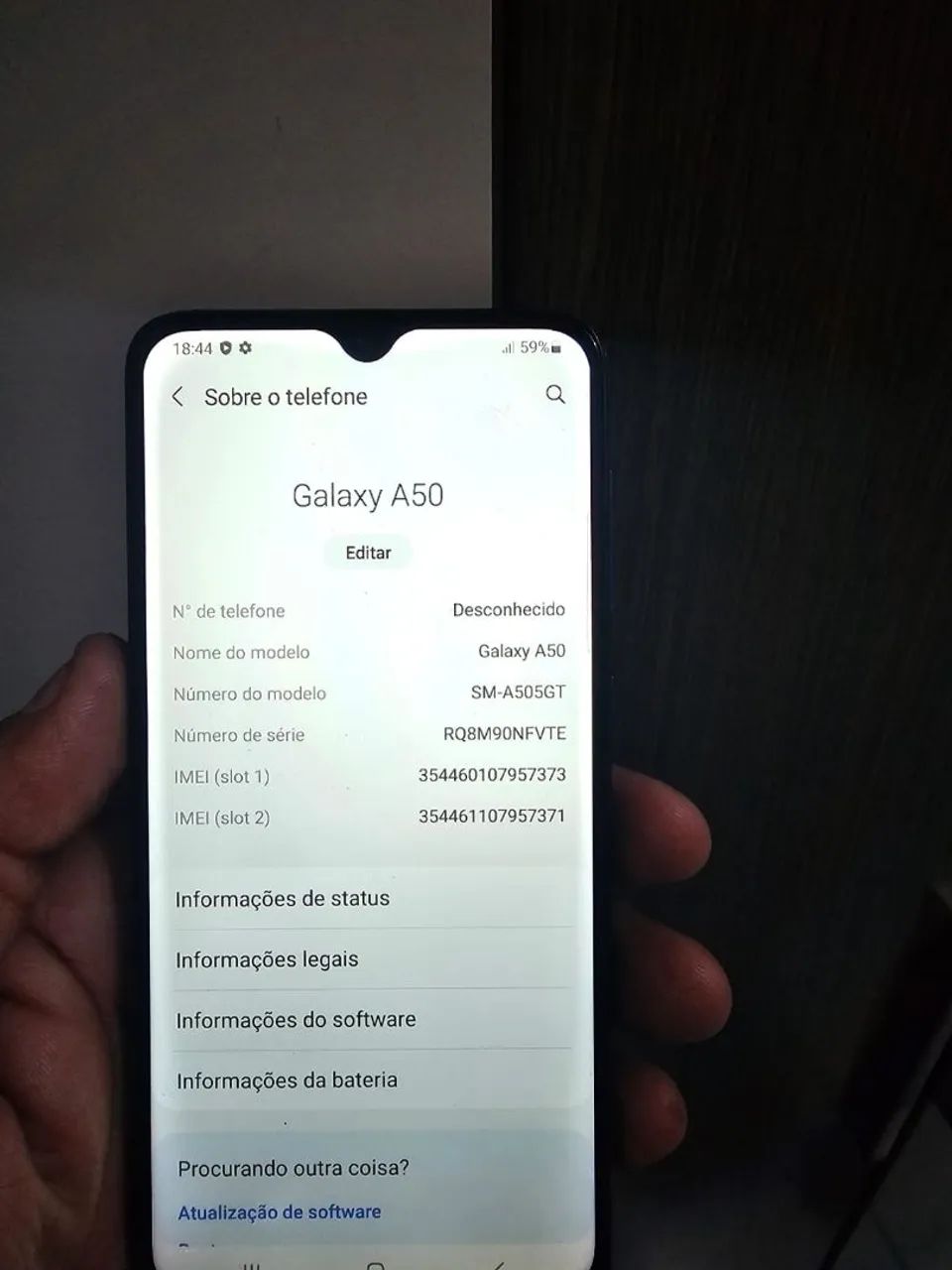 Vendo Celular Samsung A50 De 128gb sem trincos, funciona tudo perfeito  - Foto 4