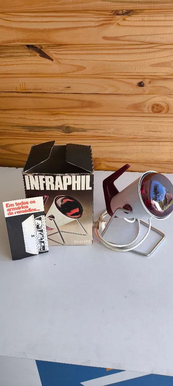 VINTAGE] Lâmpada Infravermelha Philips Infraphil (Com Caixa Original)