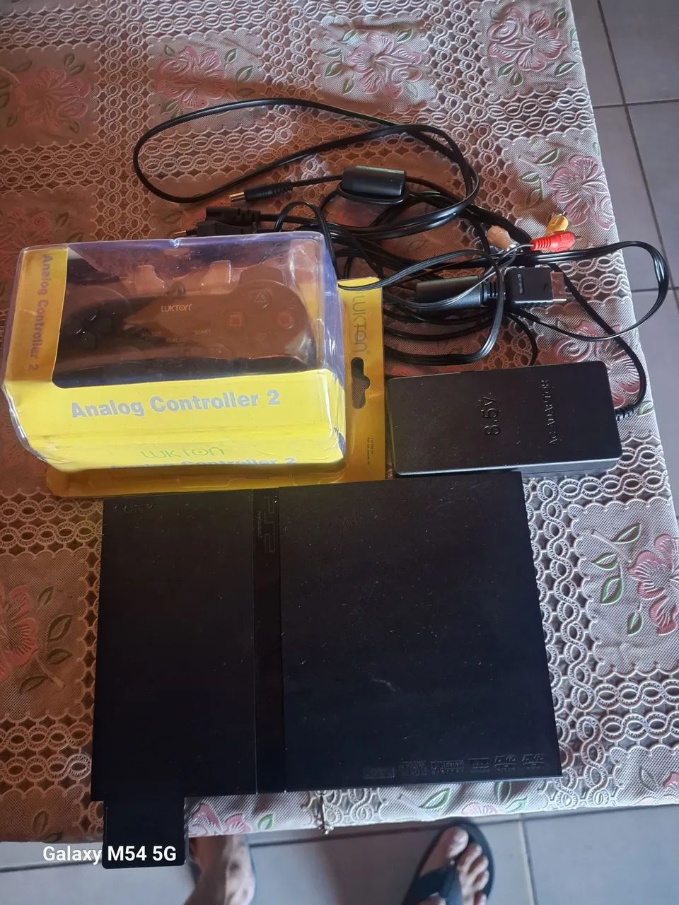 PS2 SLIM DESBLOQUEADO COM CONTROLE NOVO TODOS OS CABOS JOGOS GARANTIA 90 DIAS.. - Foto 2