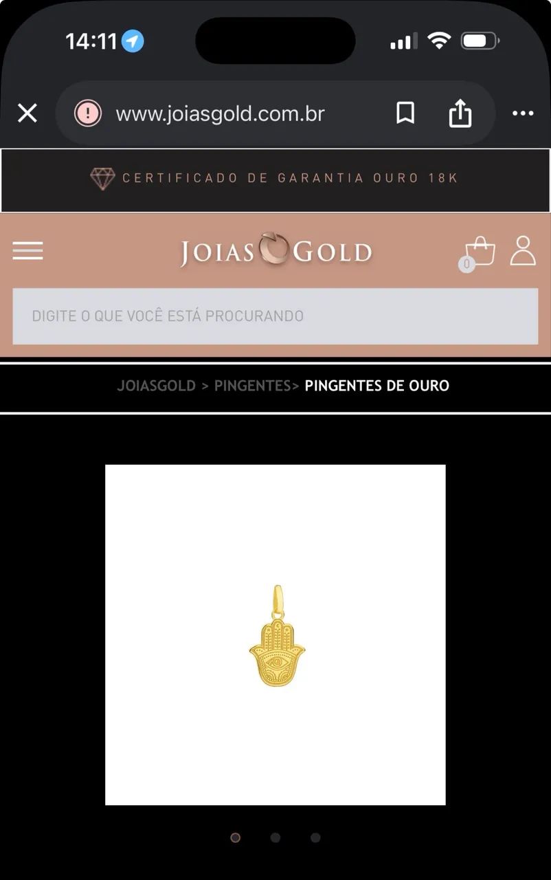 Pingente ouro 18 k  - Foto 2