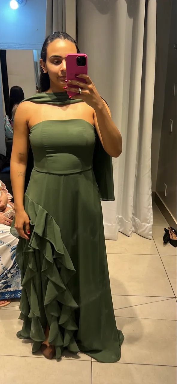 Vestido verde oliva 