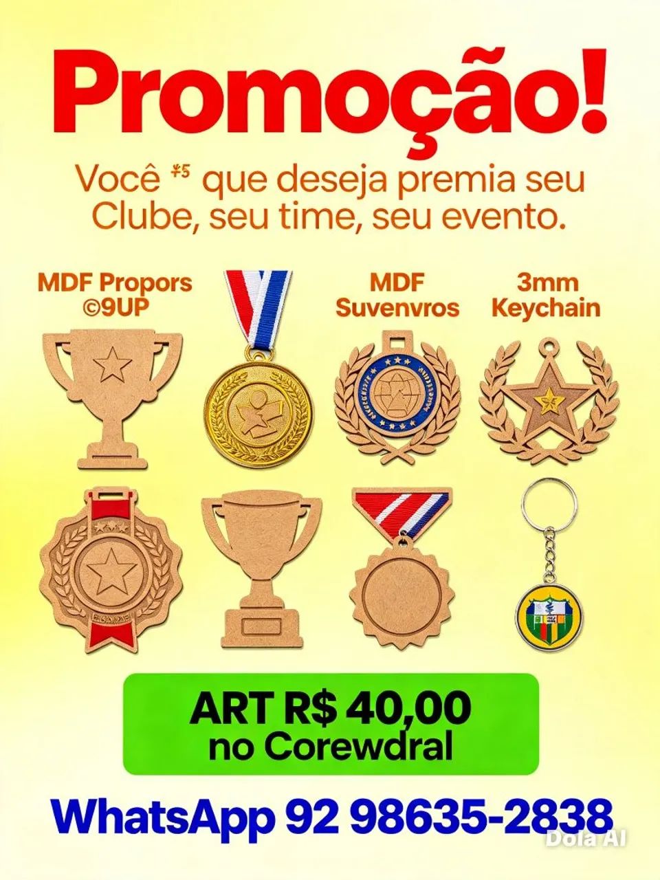 Fabricação de Troféu, Medalhas e outros  - Foto 3