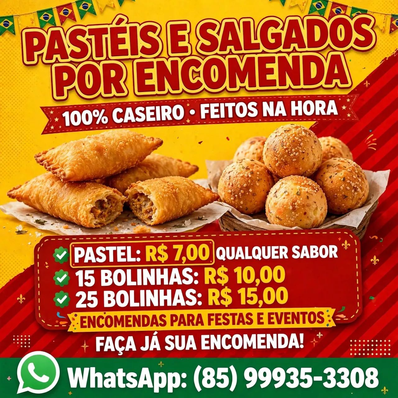 Salgados e pasteis