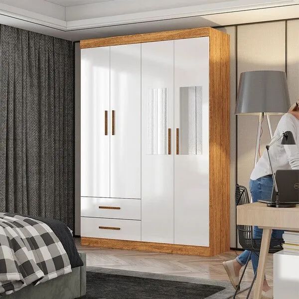 Guarda roupa solteiro com espelho 