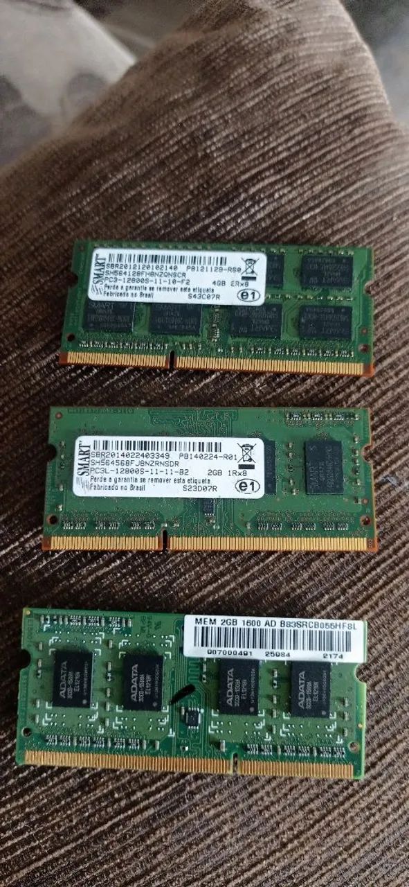 3 memória ram ddr3 notebook vender logo.