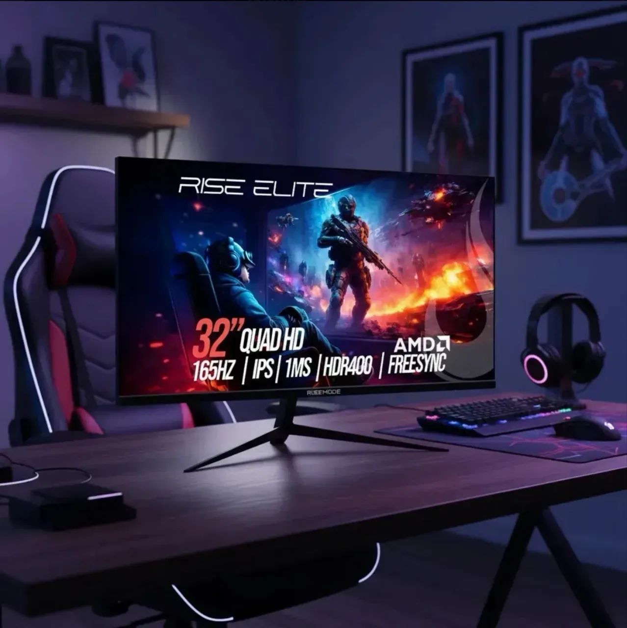 Monitor 32 risemode 2k WQHD - Foto 2