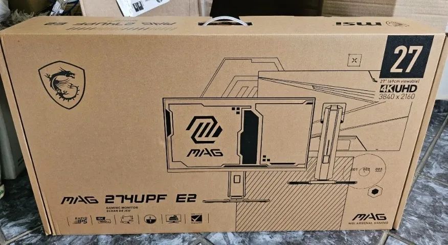 Monitor Msi Mag274upf E2 27 Polegadas 4k 160HZ IPS - Foto 3