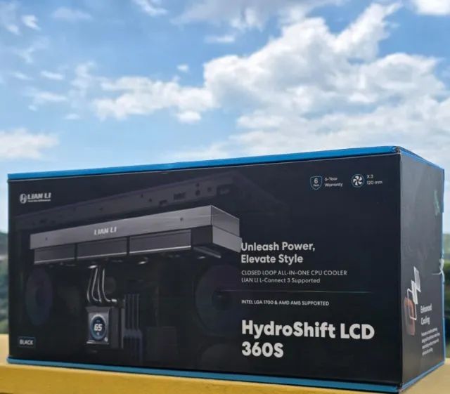 Water Cooler Lian Li Hydroshift Lcd 360s Preto 360mm