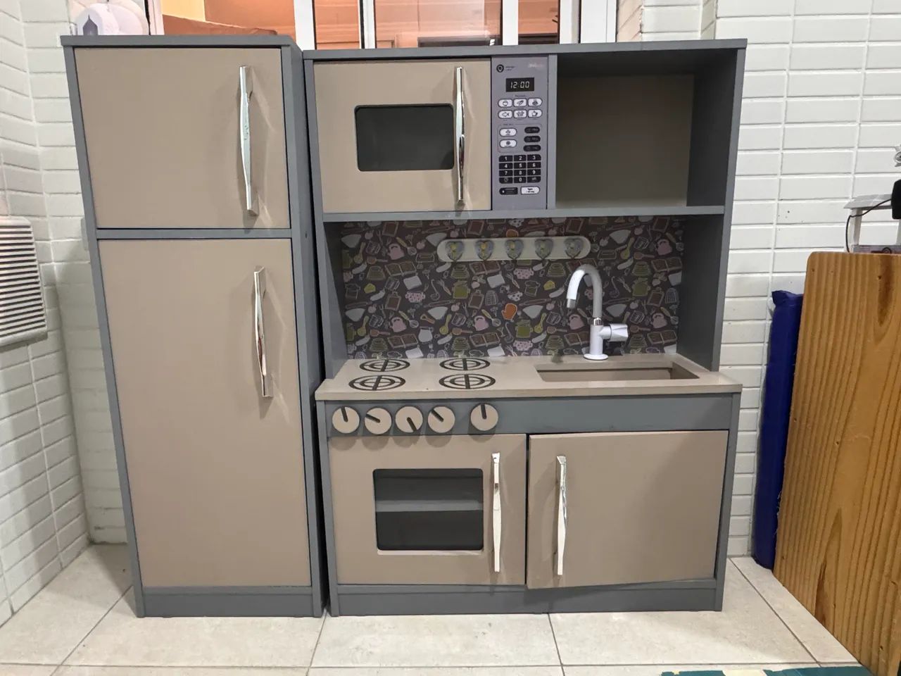 Mini cozinha infantil em mdf