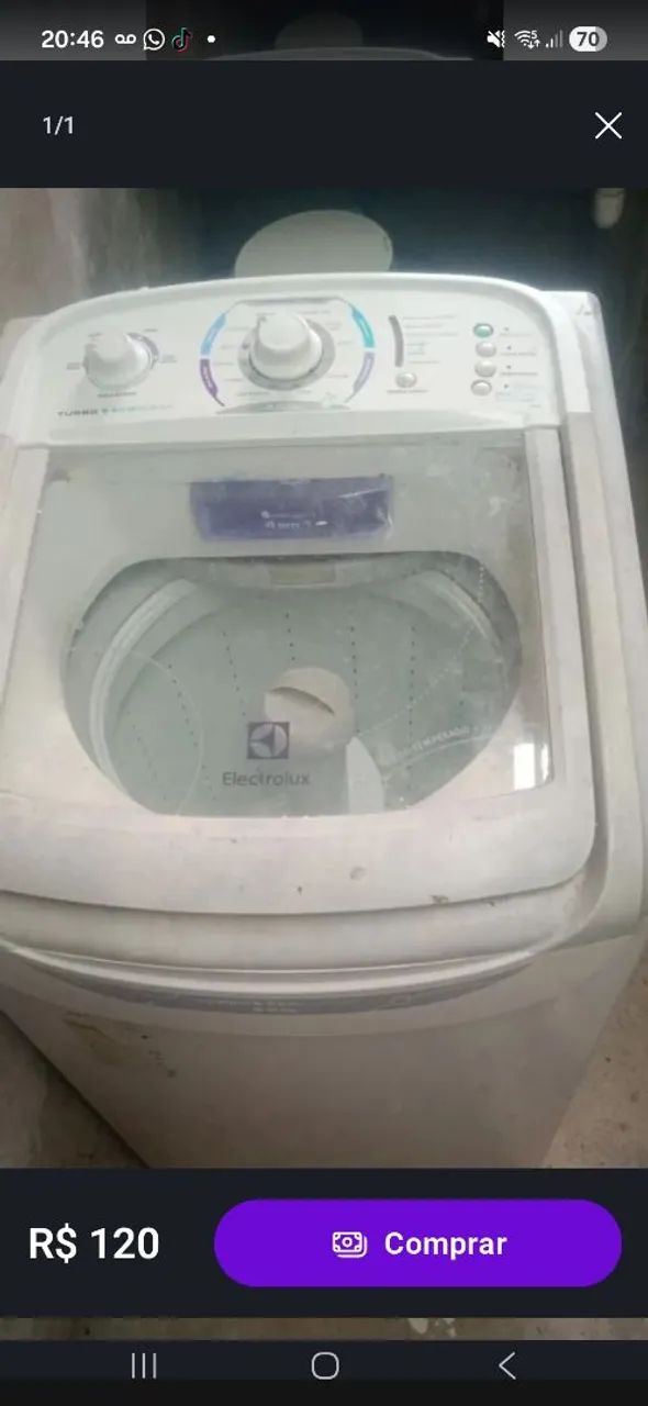 Máquina de lavar a venda c defeito  - Foto 2