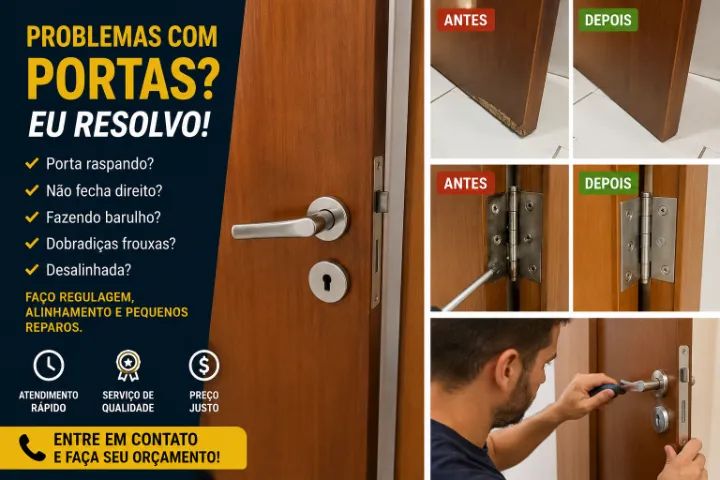 PORTAS COM PROBLEMAS? EU RESOLVO! - Foto 2