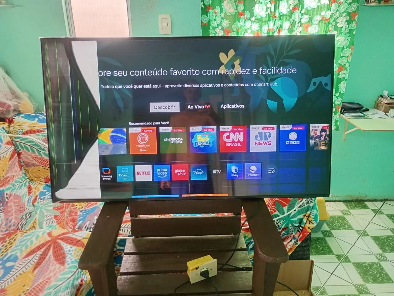 TV.  Samsung.  50.  Polegadas.  Sem.  Controle.  Leia - Foto 4