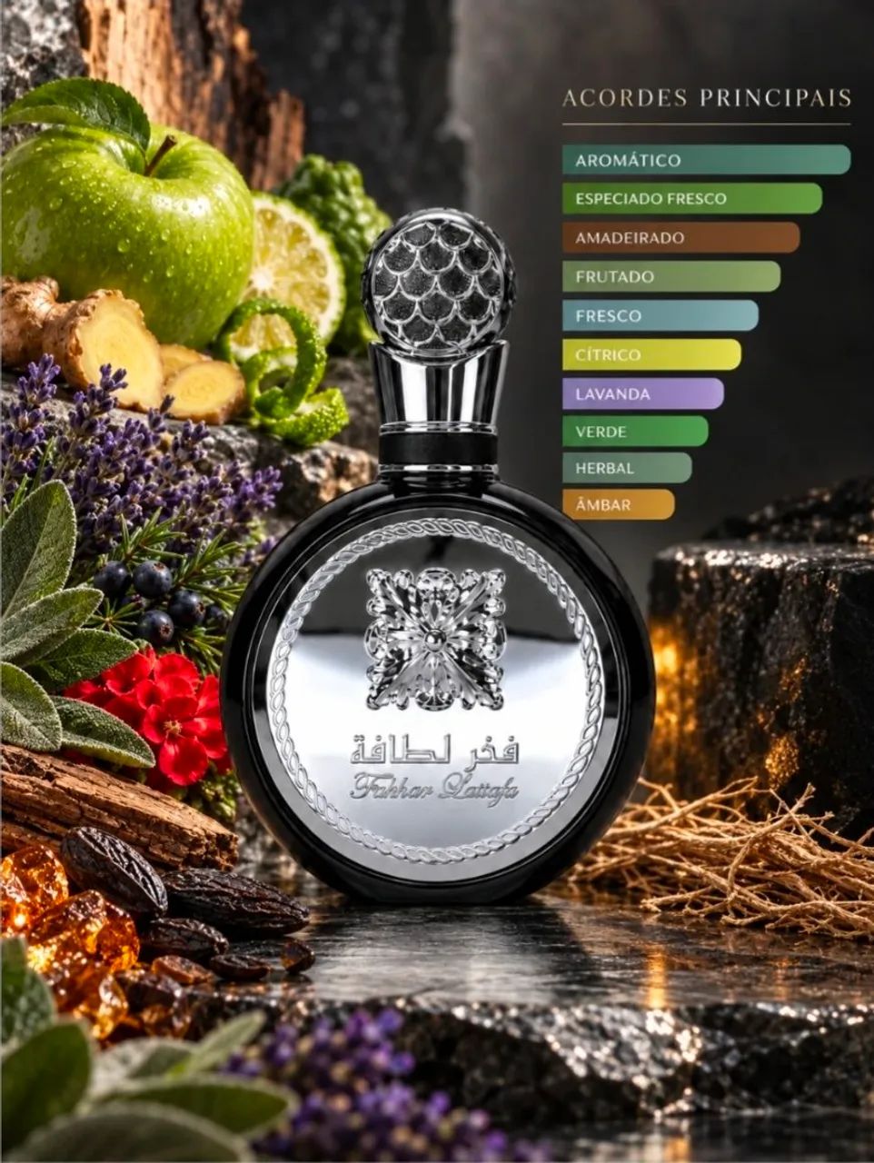 Fakhar Black Lattafa Perfume árabe 