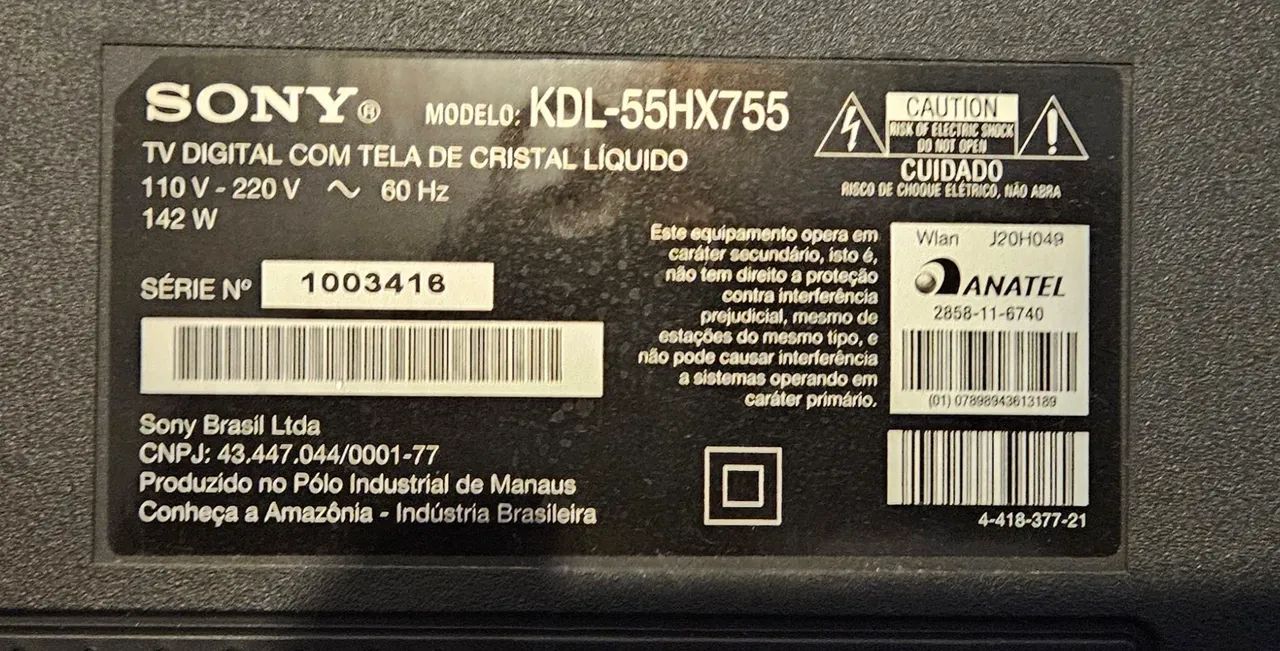Tv Sony digital de 55 polegadas com defeito  - Foto 5