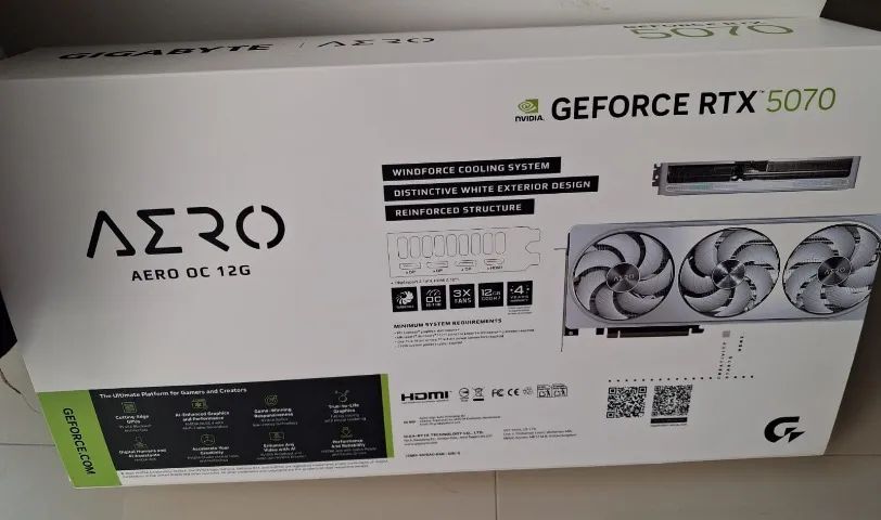 RTX 5070 12GB Gigabyte Aero - NF e garantia até 01/2030 (4 anos) - Foto 3