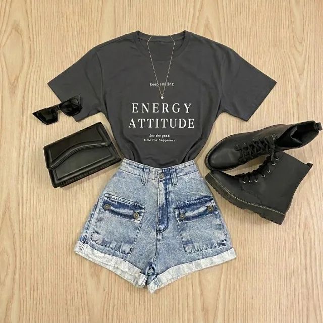 Short Jeans Lavagem Azul Clara 36 - Foto 4