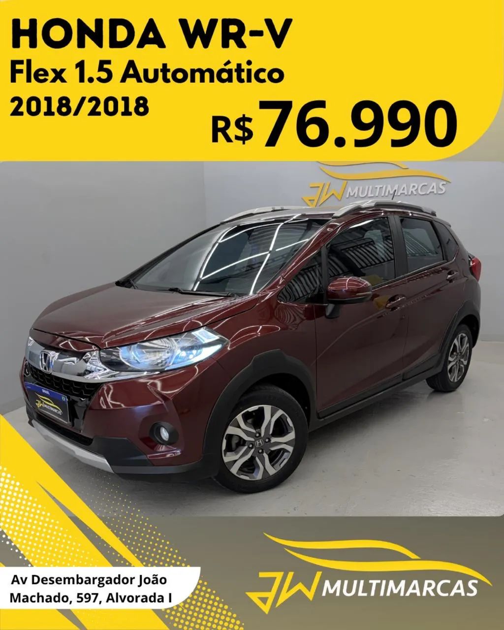 Honda Wr-V WR-V EX 1.5 Flexone 16V 5p Aut. 2018