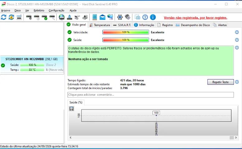 Hd para notebook 320GB Usado - Foto 3