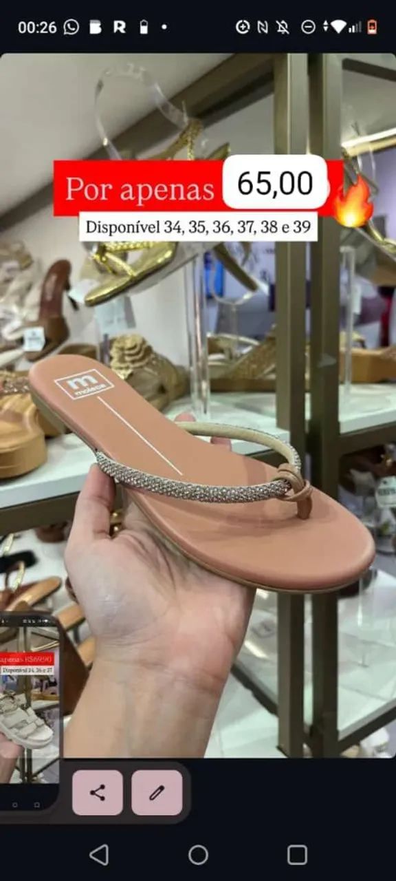 Sandálias promoção 