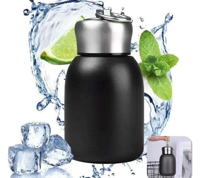 Garrafa Térmica NOVA Portátil 300ml Várias Cores - Foto 4
