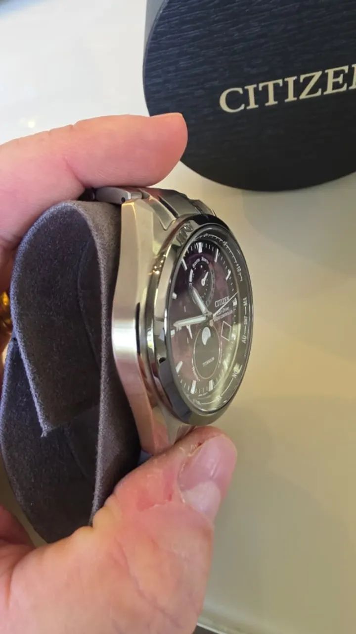 Relógio Citizen Eco-Drive Tsuki-Yomi A-T Super Titanium - Foto 3