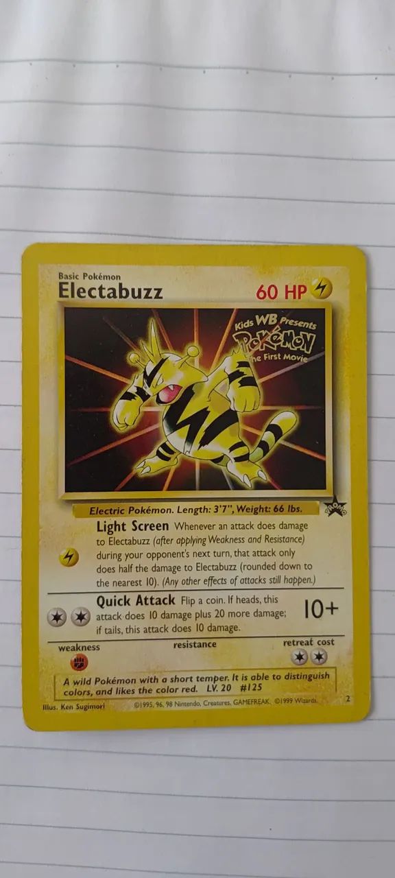 Carta Electabuz Original Promo 1999