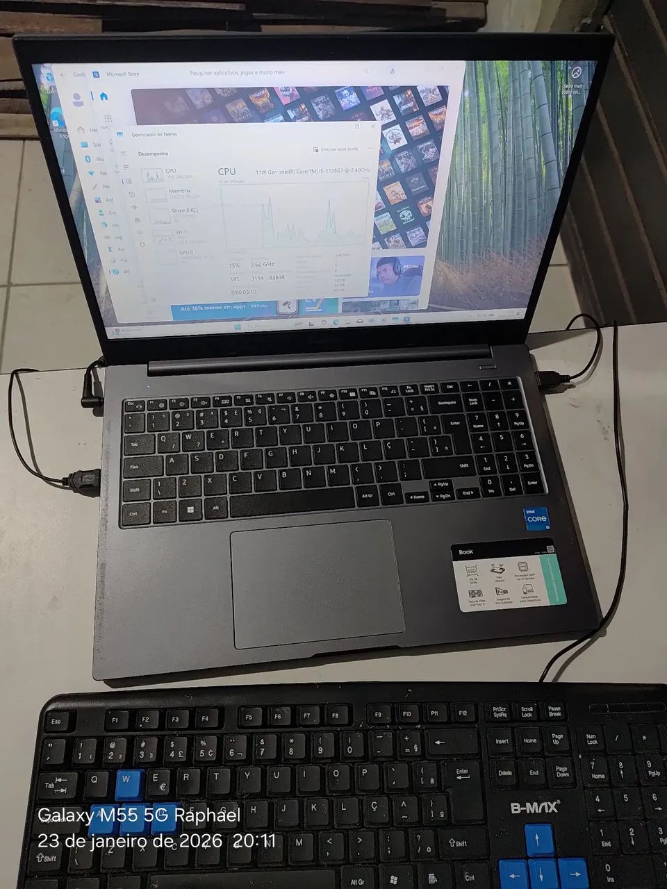 Notebook Samsung book i5 1135G7