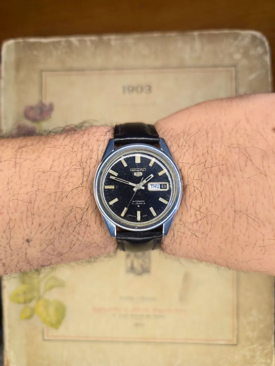 Relógio Seiko 5 6119 vintage automático  - Foto 3