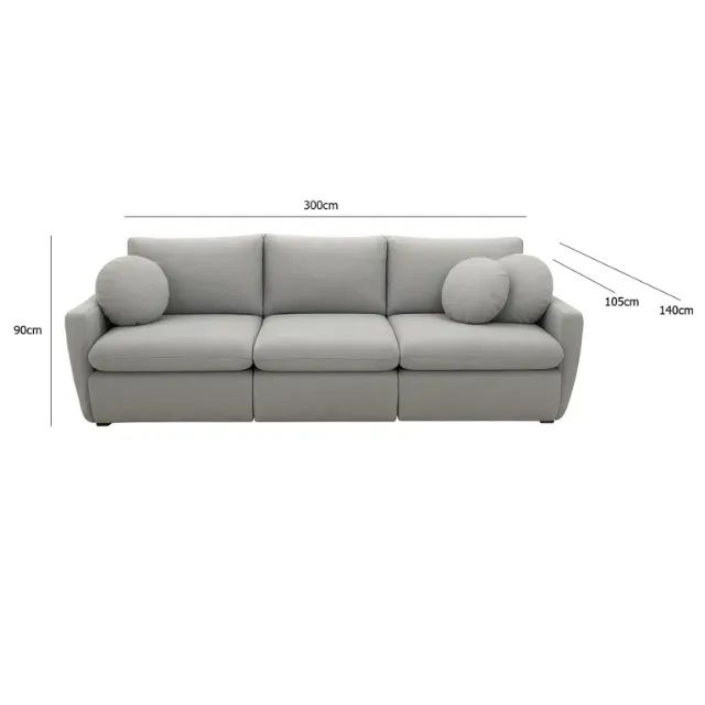 sala sofa organic 6 lugares - Foto 3