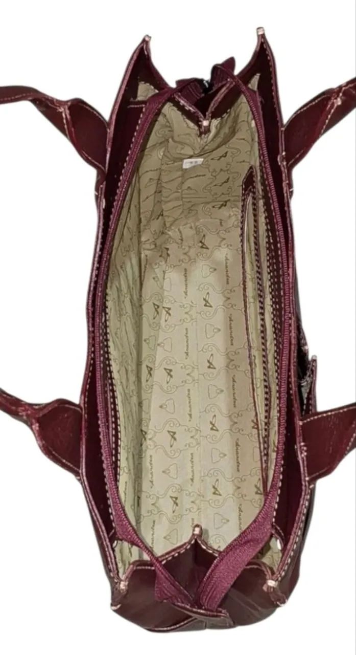 Bolsa Feminina Couro Legítimo Anandra Cor Verde  - Foto 4